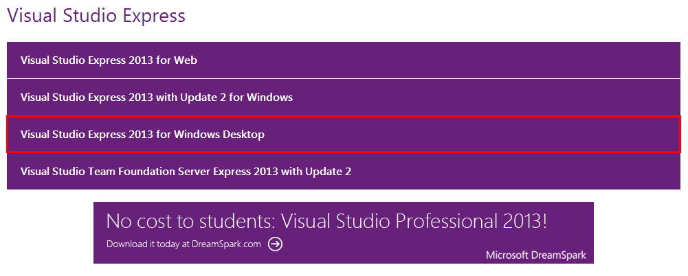 Visual Studio download