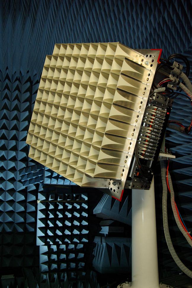Array in anechoic chamber